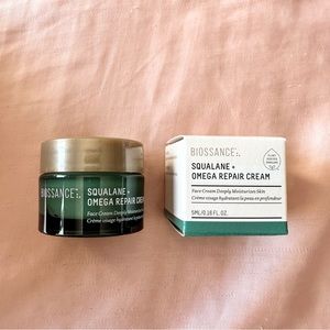 Biossance Squalane Omega Repair Cream Travel Size Duo Brand New